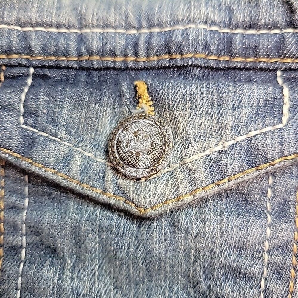 Royal Premium Womens Denim Vest Size Medium LOOK Verdigris on Buttons - Picture 9 of 11